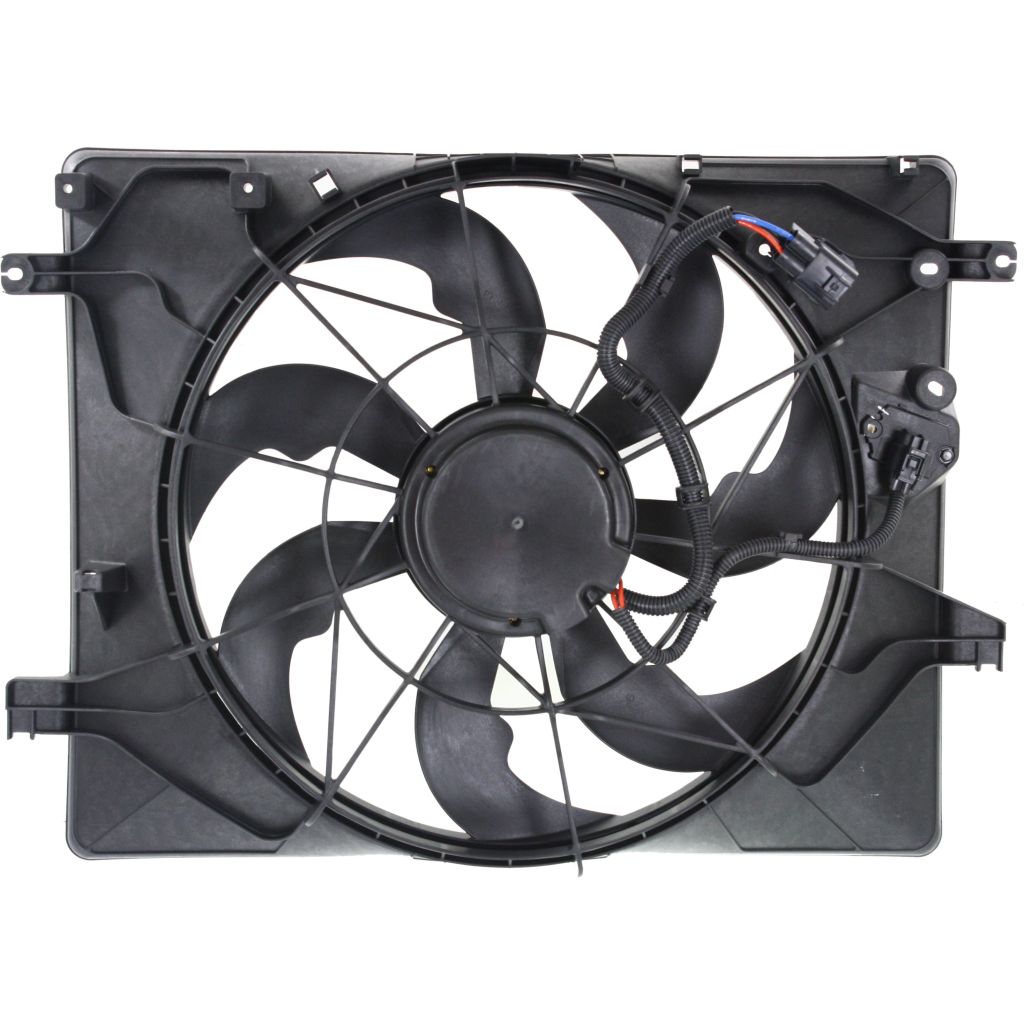HYUNDAI GENESIS COUPE RADIATOR & A/C FAN ASSEMBLY (3.8L) OEM#253802M280 2013-2016 PL#HY3115148
