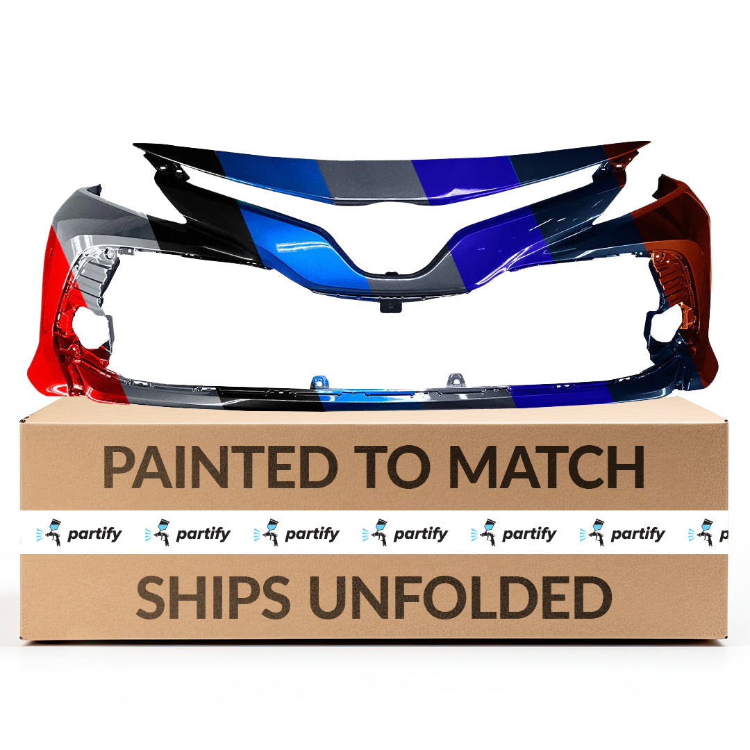 TOYOTA CAMRY FRONT BUMPER COVER PRIMED (XLE)(W/SENSOR) OEM#521190X937 2018-2020 PL#TO1000432
