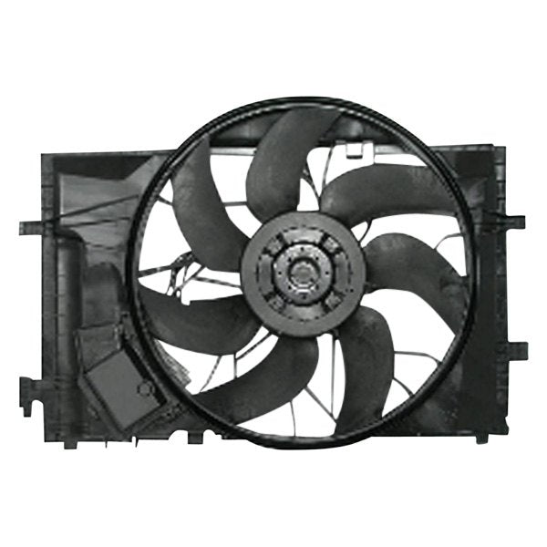 MERCEDES-BENZ C-CLASS SEDAN/WAGON (203) RADIATOR & A/C FAN ASSY (W/MODULE)(SINGLE FAN) OEM#203500029328 2001-2006 PL#MB3000102