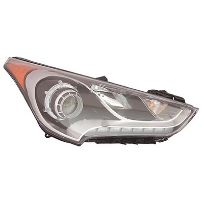 HYUNDAI VELOSTER HEAD LAMP ASSY RIGHT (Passenger Side) (W/TURBO)(PROJECTOR TYPE) OEM#921022V110 2012-2017 PL#HY2503170