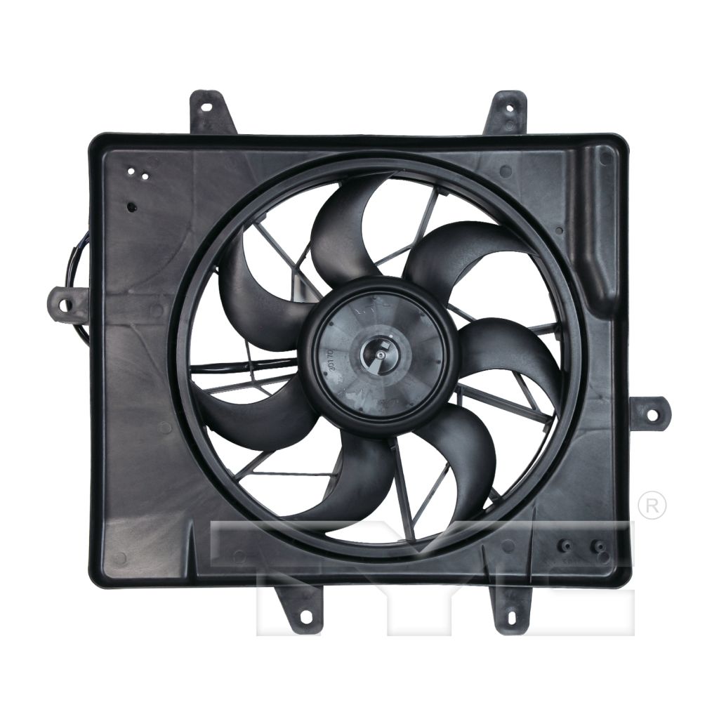 CHRYSLER PT CRUISER RADIATOR & A/C FAN ASSEMBLY (W/O TURBO)(SINGLE FAN) OEM#5017407AB 2001-2005 PL#CH3115118