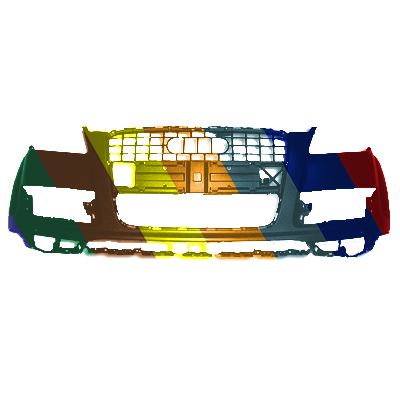 AUDI Q7 FRONT BUMPER COVER PRIMED (W/WASH)(W/SENSOR)(WO/S-LINE) OEM#4L0807105KGRU 2010-2015 PL#AU1000179