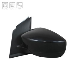 FORD TRUCKS & VANS ESCAPE DOOR MIRROR LEFT (Driver Side) PWR/HTD (WO/SIGNAL)(W/BSD)(PTM) OEM#GJ5Z17683DA-PFM 2017-2019 PL#FO1320568