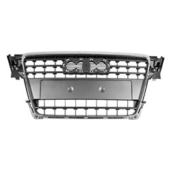 AUDI A4 SEDAN / WAGON GRILLE ASSEMBLY GRAY W/CHR OUTER MLDG(WO/S-LINE) OEM#8K08536511QP 2009-2012 PL#AU1200122
