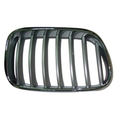 BMW BMW X3 GRILLE LEFT (Driver Side) CHROME TITAN (WO/M PKG)35i OEM#51117338571 2011-2014 PL#BM1200204