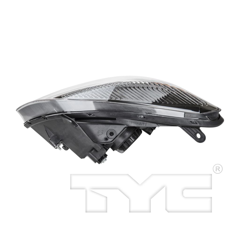 KIA RIO SEDAN HEAD LAMP ASSEMBLY RIGHT (Passenger Side) (BLACK BEZEL)(W/ AMBER REFL)**CAPA** OEM#921021G610 2010-2011 PL#KI2503153C