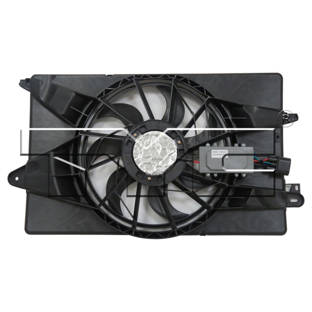 CHRYSLER 200 SEDAN RADIATOR & A/C FAN ASSY (SINGLE FAN) 2.4/3.6L W/BRUSHLESS MOTOR OEM#68197298AB 2015-2017 PL#CH3115180
