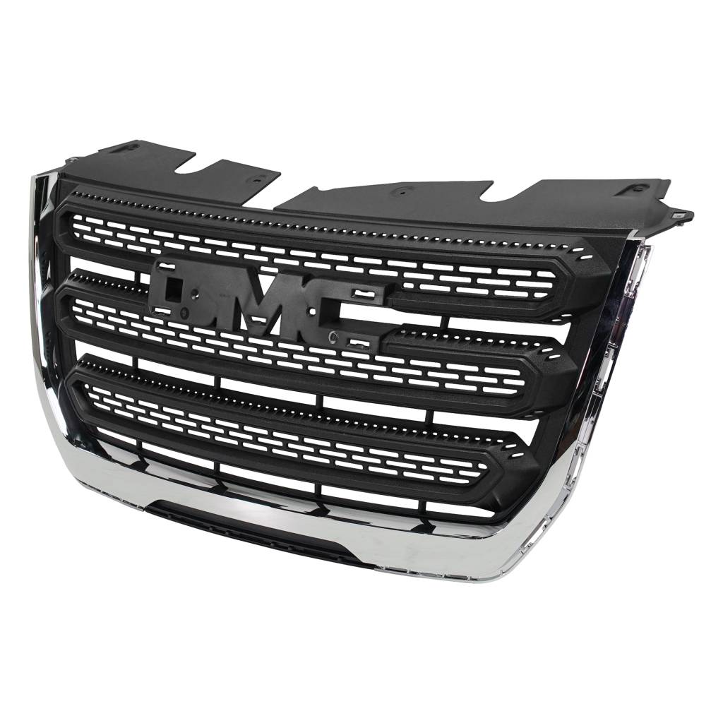 GM TRUCKS & VANS TERRAIN /TERRAIN DENALI (GMC) GRILLE MAT-BLACK (W/CHROME FRAME)(SL/SLE)**CAPA** OEM#23379208 2016-2017 PL#GM1200723C