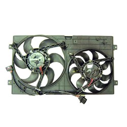 VOLKSWAGEN BEETLE RADIATOR & A/C FAN ASSEMBLY 1.8/1.9/2.0L (DUAL FAN)(EXC TURBO) OEM#1C0121207C-PFM 1998-2006 PL#VW3115101