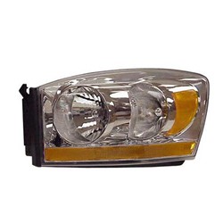 DODGE TRUCKS & VANS DODGE/PU (R2500/3500)(R1500 Mega Cab 06-08) HEAD LAMP ASSEMBLY LEFT (Driver Side) (W/O BLACK BEZEL) OEM#55077795AD 2006 PL#CH2518114