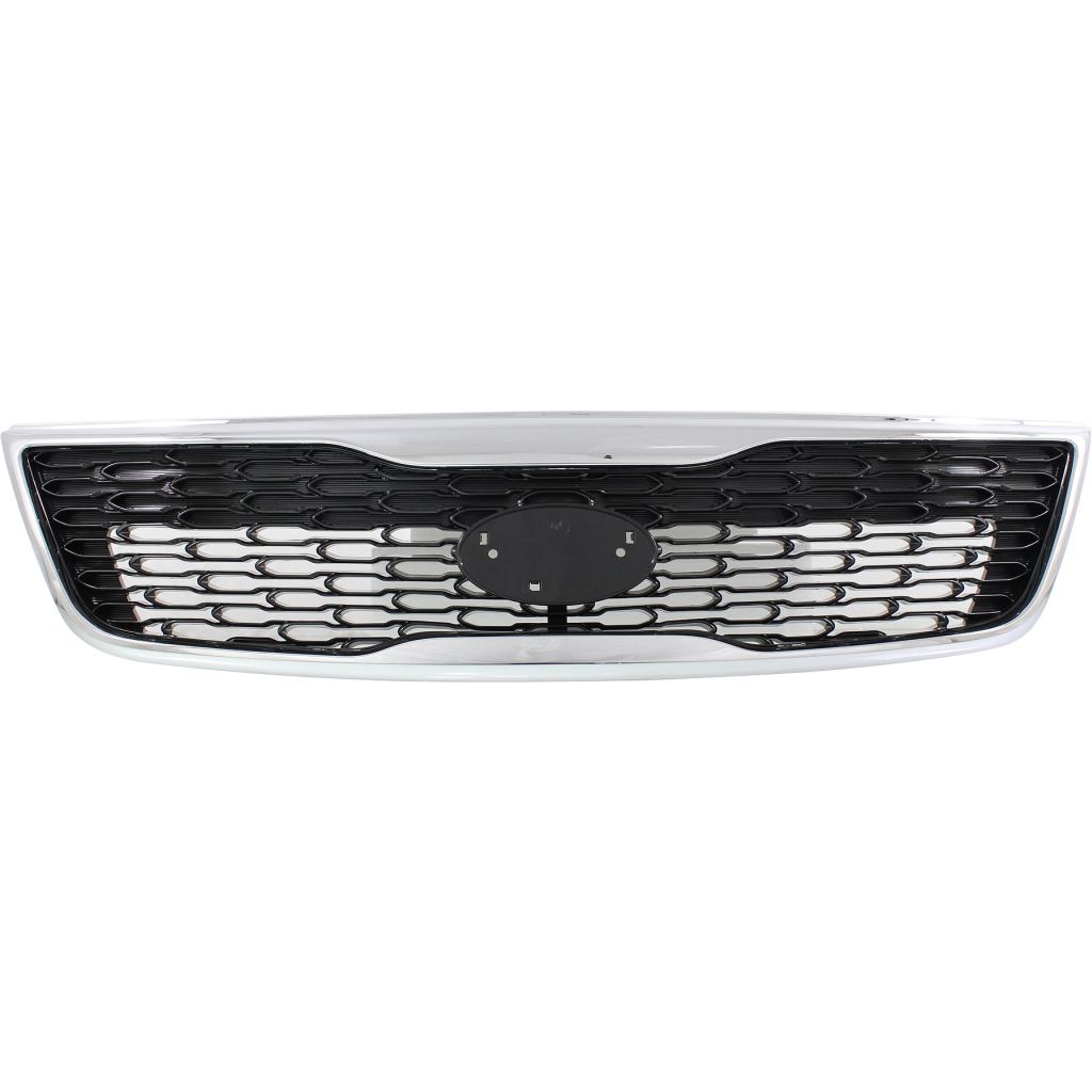 KIA SORENTO GRILLE ASSEMBLY CHR/BLK (LX/EX) **CAPA** OEM#863501U500 2014-2015 PL#KI1200155C