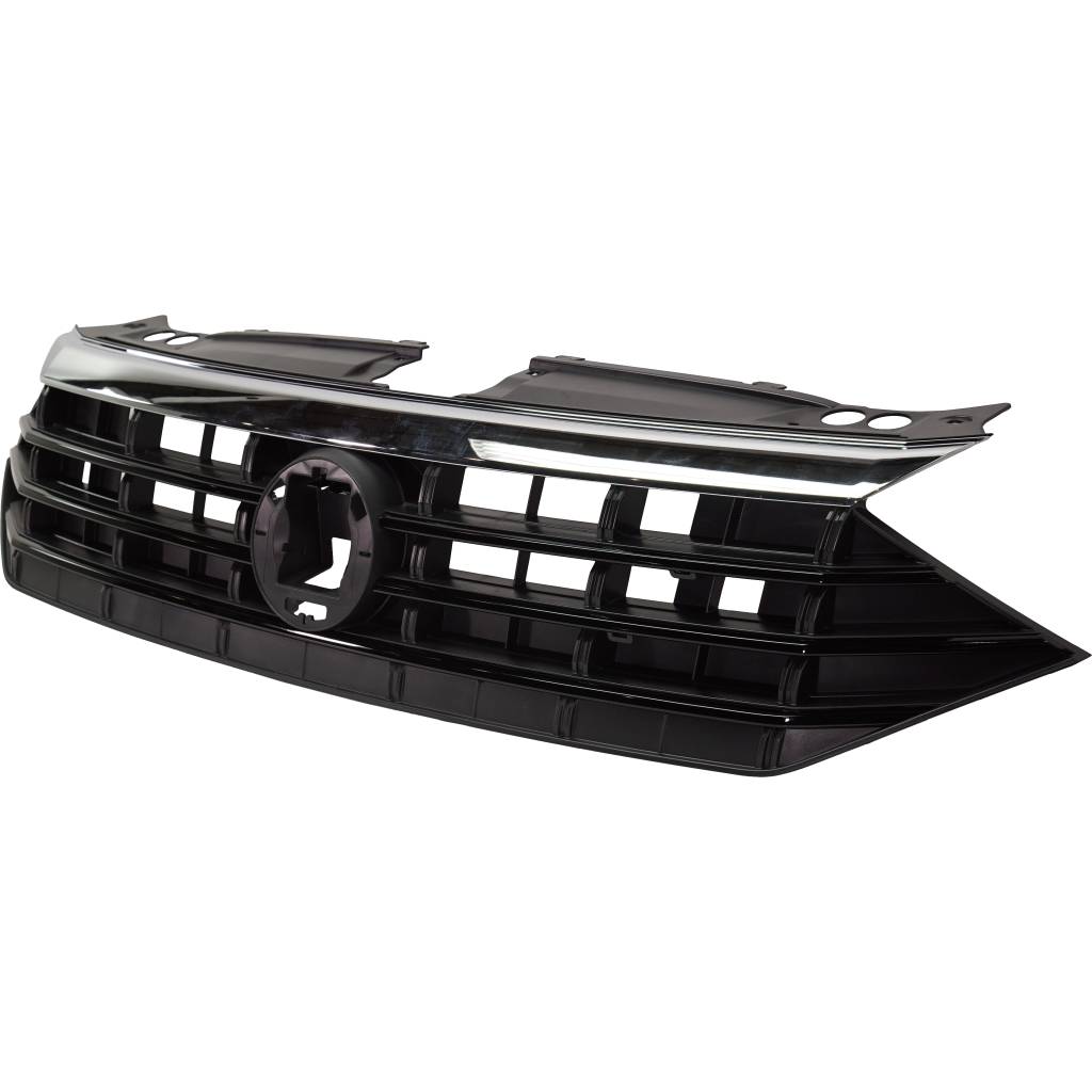 VOLKSWAGEN JETTA SEDAN (EXC GLI) GRILLE ASSY BLACK W/CHROME UPPER MLDG (R-LINE) OEM#17A853651LLDB 2019-2021 PL#VW1200175