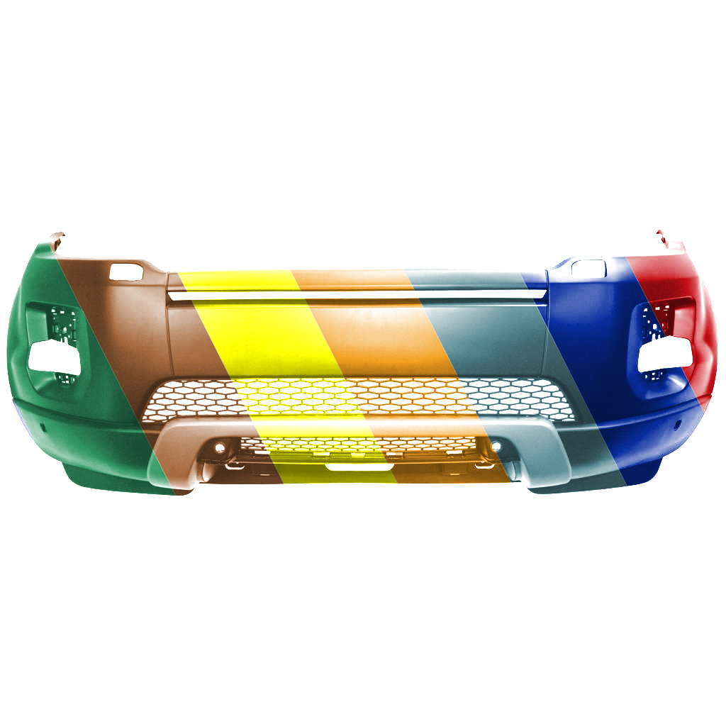 LAND ROVER RANGE ROVER EVOQUE FRONT BUMPER COVER PRIMED (W/WASHER)(WO/CAMERA)(PURE/PRESTIGE MDL) OEM#LR072259 2012-2015 PL#RO1000141