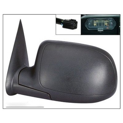 GM TRUCKS & VANS YUKON DENALI/YUKON XL DENALI (GMC) DOOR MIRROR lH PWR/HTD/PUDDLE LAMP (TXT CVR) OEM#15179836 2001-2002 PL#GM1320249