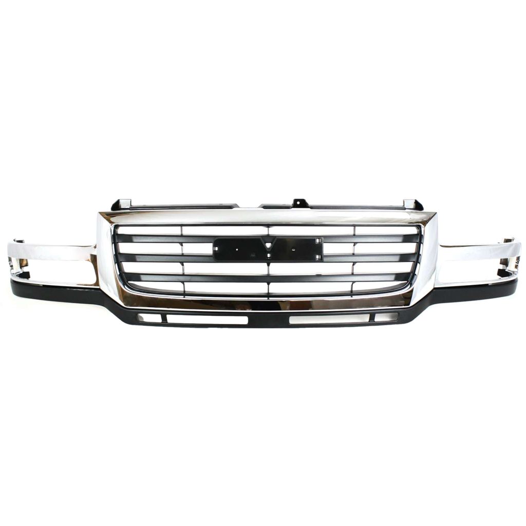 GM TRUCKS & VANS SIERRA/PU (GMC) (07 OLD STYLE) GRILLE CHR/BLK (2500HD/3500) OEM#19130795 2003-2007 PL#GM1200568