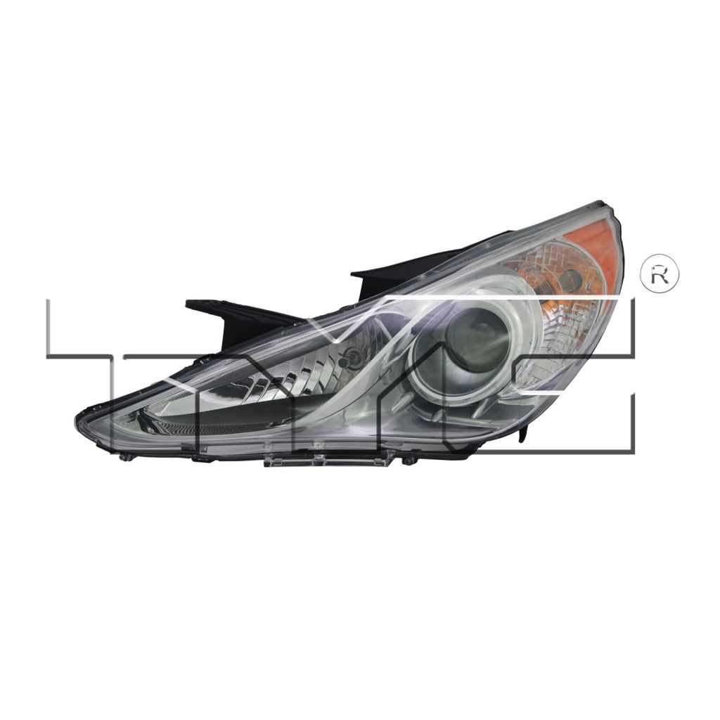 HYUNDAI SONATA HEAD LAMP ASSEMBLY LEFT (Driver Side) (HALOGEN) (SE/LTD)(CHR BEZEL) **CAPA** OEM#921013Q100 2011-2014 PL#HY2502157C