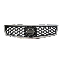 NISSAN(DATSUN) SENTRA GRILLE CHR/DK-GRAY (2.0L SR/Special Edition)(2.5L)(HONEYCOMB) OEM#62070ZE90B 2007-2012 PL#NI1200235