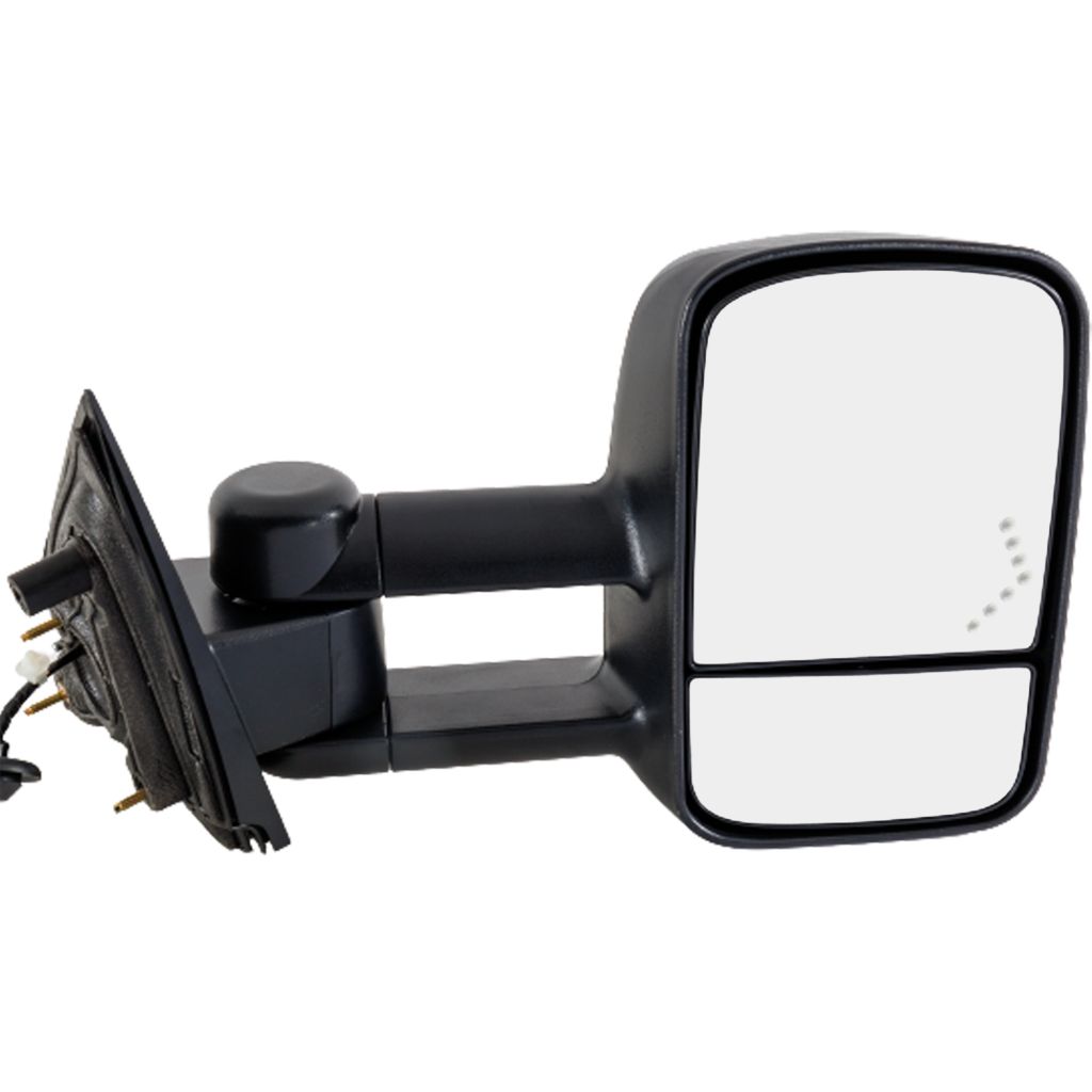 GM TRUCKS & VANS SIERRA/PU 2500/3500 (GMC) DOOR MIRROR RIGHT (Passenger Side) PWR/HTD/M-FOLD (TOW TYPE)(DUAL ARM)(W/SIGNAL IN GLASS)(BLK) OEM#22820398 2015-2019 PL#GM1321458