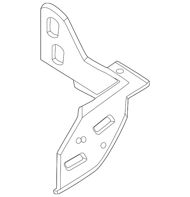 FORD TRUCKS & VANS FORD/PU F250/350/450 (SUPER DUTY) REAR BUMPER REINF MOUNT BRACKET RIGHT (Passenger Side) INNER OEM#PC3Z17787A 2023-2025 PL#FO1167215