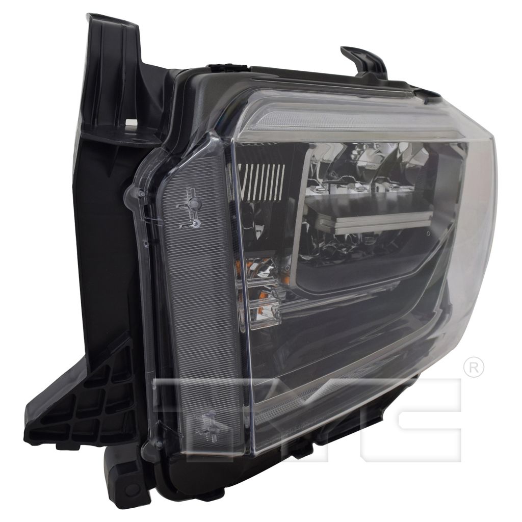 TOYOTA TUNDRA HEAD LAMP ASSY LEFT (Driver Side) (LED)(W/SMOKED CHROME) OEM#811500C210 2018 PL#TO2502263