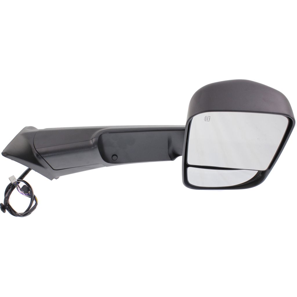 DODGE TRUCKS & VANS DODGE/PU (R2500/3500) DOOR MIRROR RIGHT (Passenger Side) PWR/HTD/SIGNAL/PUDDLE/MEMORY/PWR-FOLD(BLACK)(TOW TYPE) OEM#68412884AC 2015-2018 PL#CH1321402