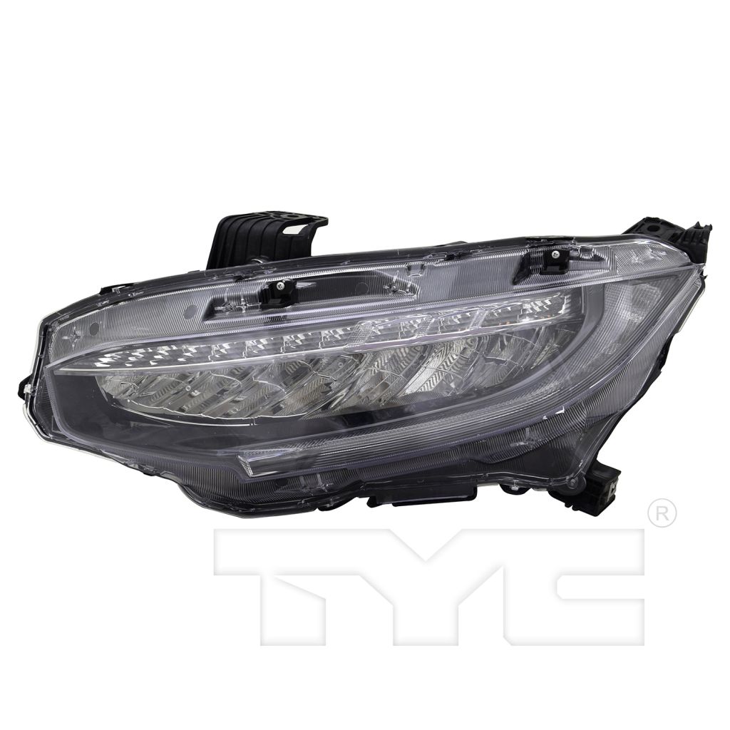HONDA CIVIC SEDAN HEAD LAMP ASSY LEFT (Driver Side) (LED)(EXC 19-19 Si)**CAPA** OEM#06336TBA305 2019 PL#HO2502195C