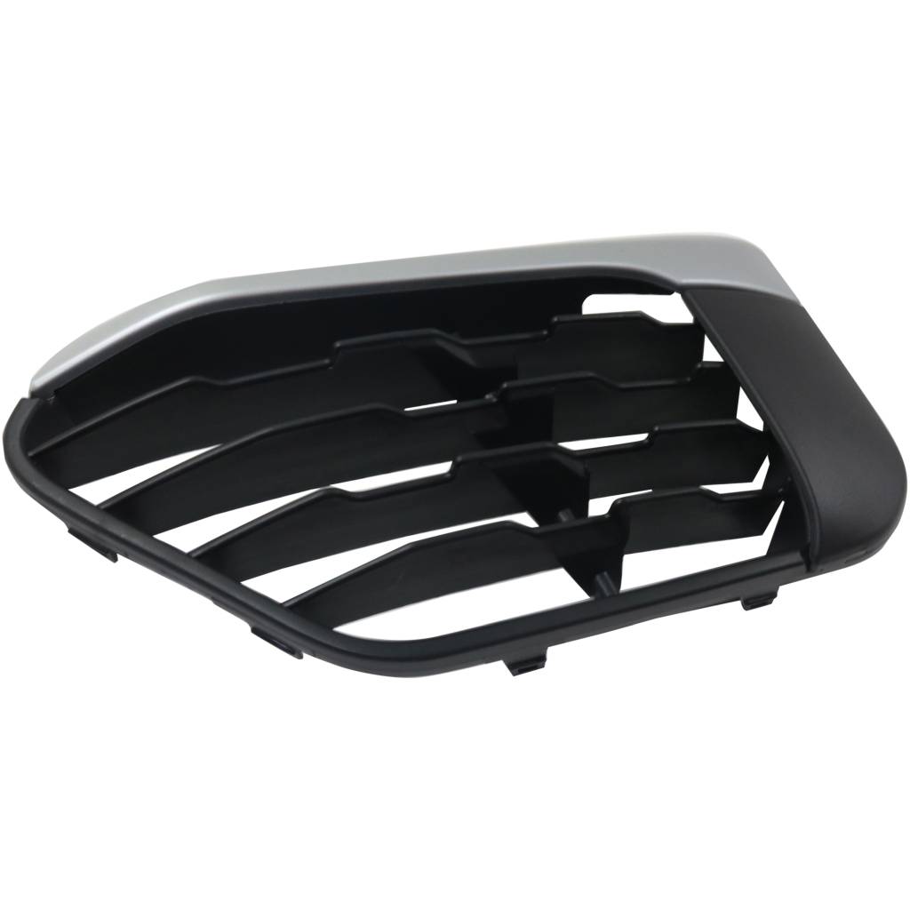 BMW BMW X1 FRONT BUMPER GRILLE LEFT (Driver Side) BUMPERLK W/SILVER MLDG (WO/SENSOR)(WO/M PKG) OEM#51117453989 2016-2019 PL#BM1038200