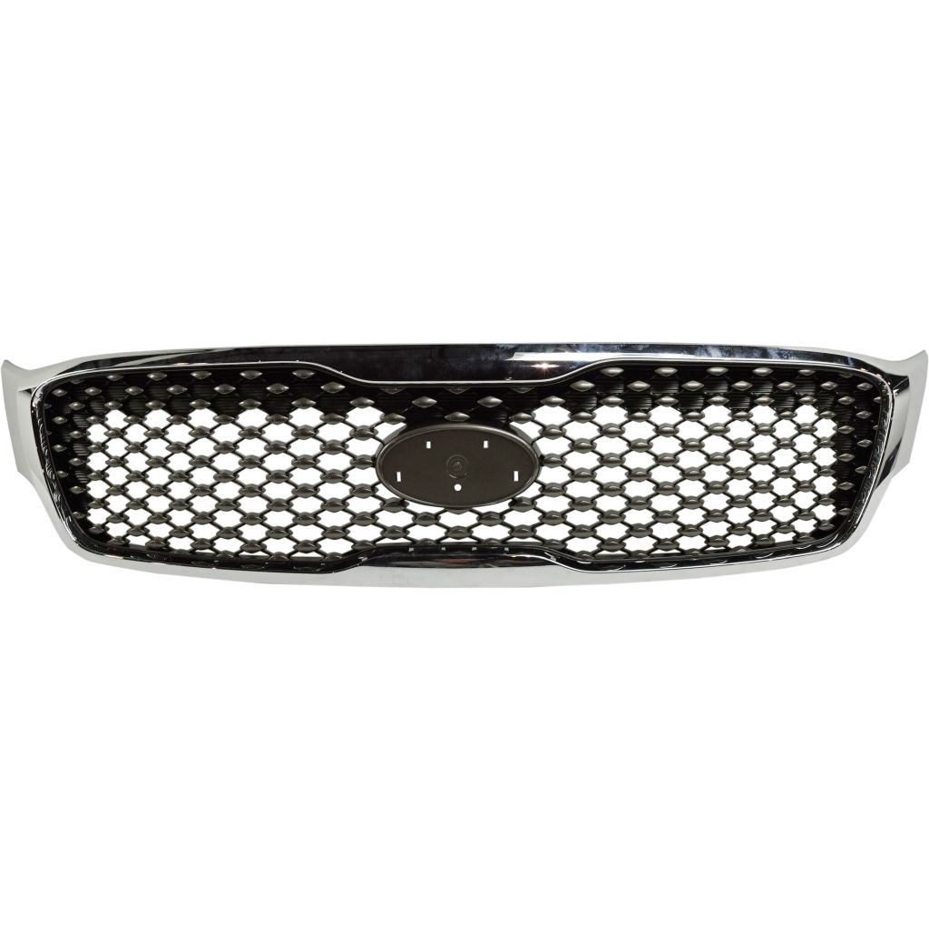 KIA SORENTO GRILLE ASSY D-GRAY/CHROME FRAME (W/LED FOG LAMP)(WO/CAMERA) OEM#86380C6010MS5 2016-2018 PL#KI1200199