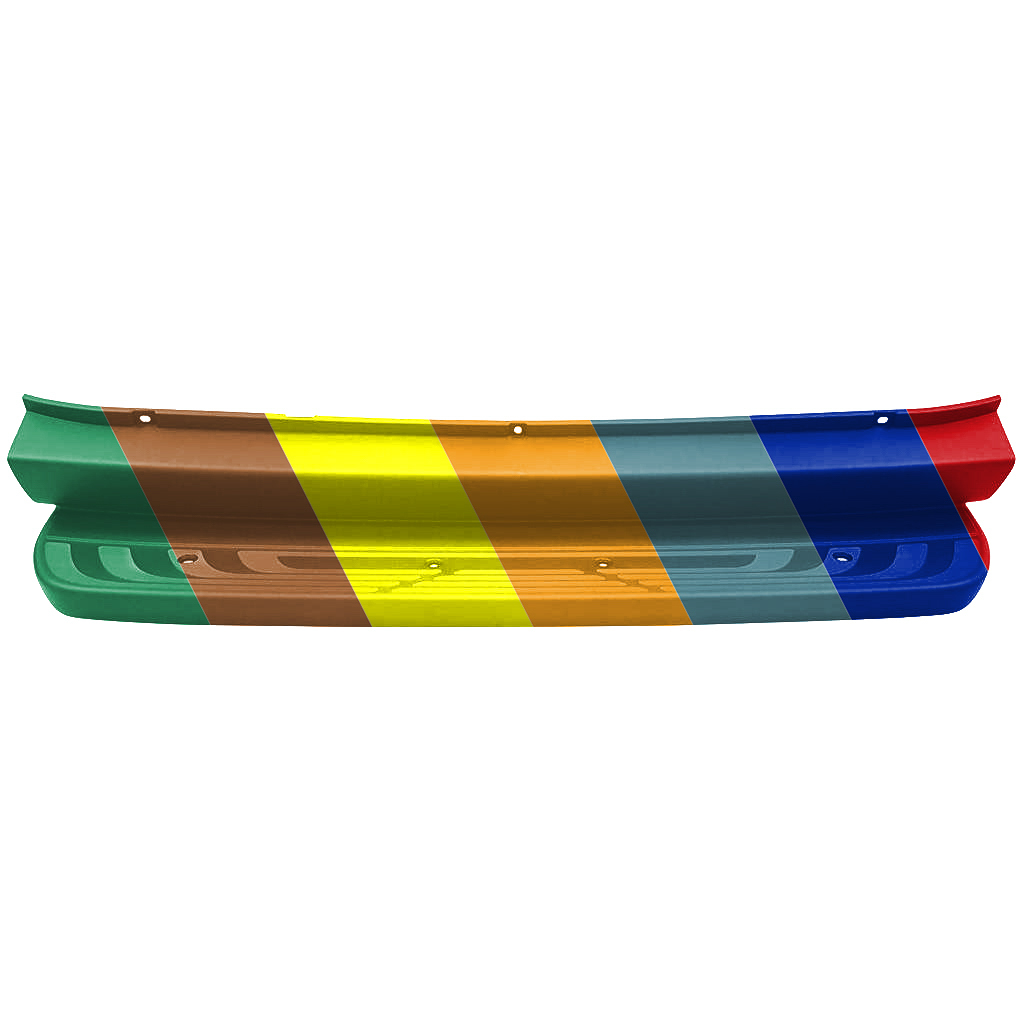 MERCEDES-BENZ SPRINTER REAR BUMPER COVER TEXTURE (W/SENSOR)W/STEP)(WO/TOW) OEM#90788512009K83 2019-2025 PL#MB1100458