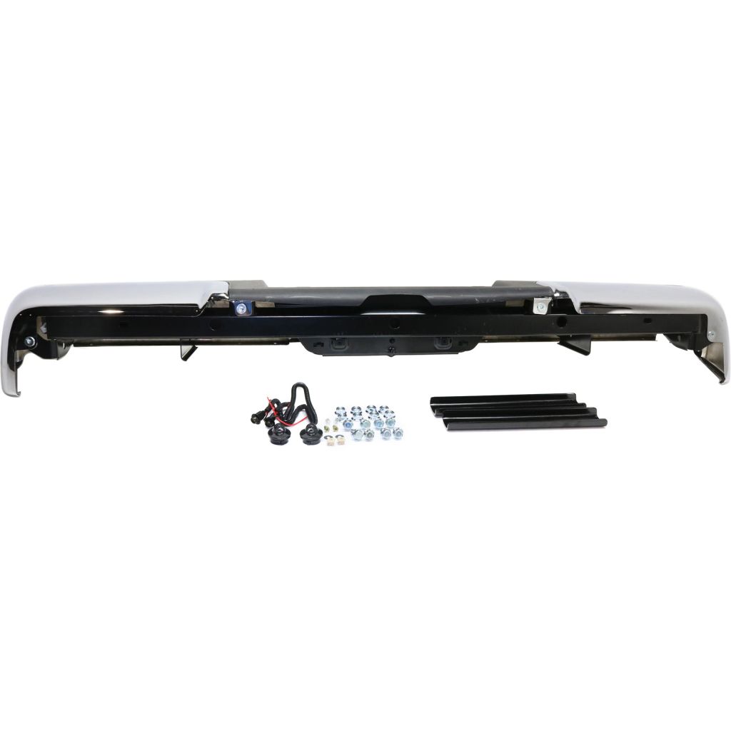 FORD TRUCKS & VANS FORD/PU (F250/350/450/550) Super Duty STEP BUMPER ASSEMBLY CHROME W/BLK PAD (W/O SENSOR)(W/BRKT) OEM#9C3Z17906B-PFM 2008-2010 PL#FO1103148