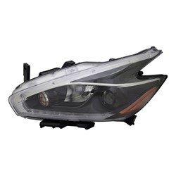NISSAN MURANO HEAD LAMP ASSY LEFT (Driver Side) (HALOGEN)(W/BLACK BEZEL) OEM#260609UE9A 2018 PL#NI2502260
