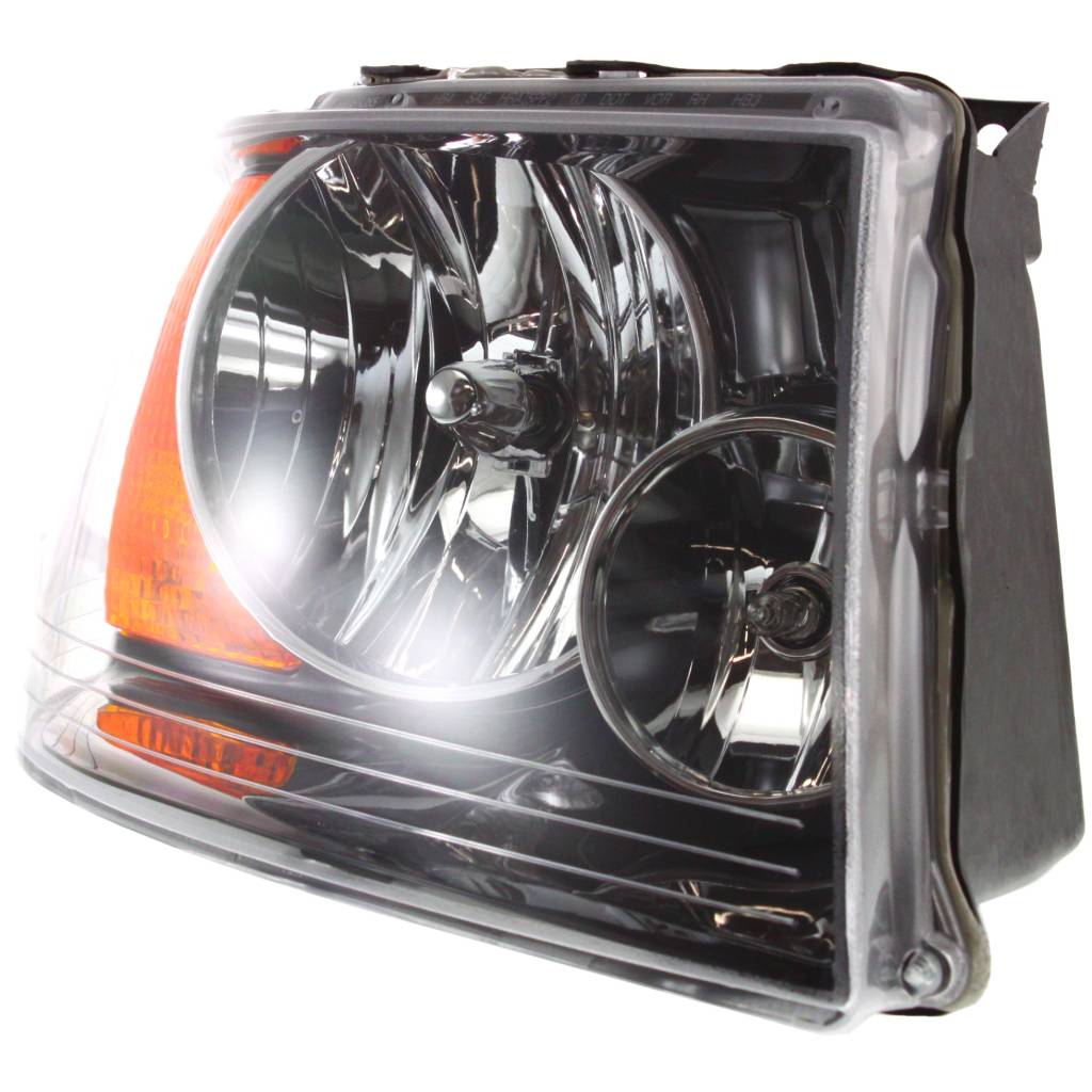 FORD TRUCKS & VANS EXPEDITION HEAD LAMP ASSY RIGHT (Passenger Side) (BLACK BEZEL)(W/OFF ROAD PKG) OEM#6L1Z13008CA 2003-2006 PL#FO2503198