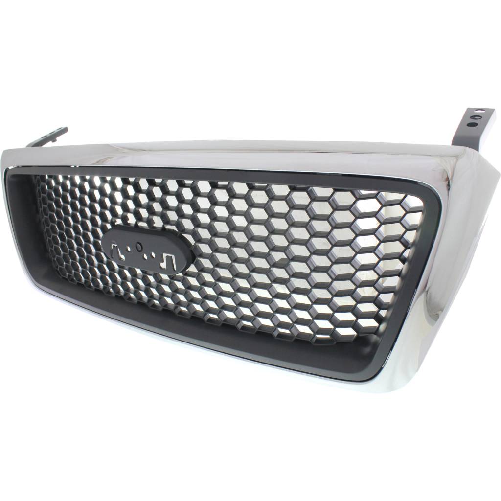 FORD TRUCKS & VANS FORD/PU (F150 EXC HERITAGE) GRILLE CHROME FRAME/ BLACK HONEYCOMB(WO/BAR)(XLT)(WO/CHROME PKG) OEM#7L3Z8200CA 2006-2008 PL#FO1200469