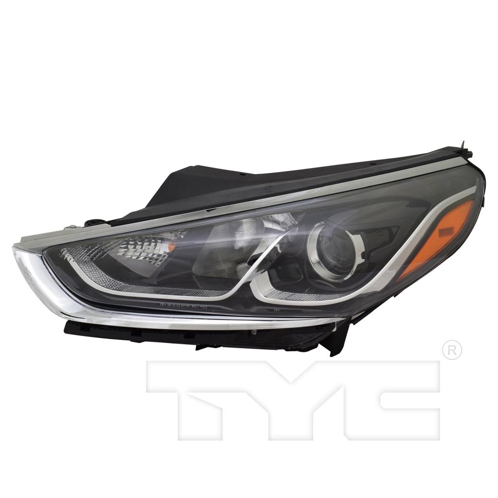 HYUNDAI SONATA HEAD LAMP ASSEMBLY LEFT (Driver Side) (HALOGEN)**CAPA** OEM#92101C2500 2018-2019 PL#HY2502217C