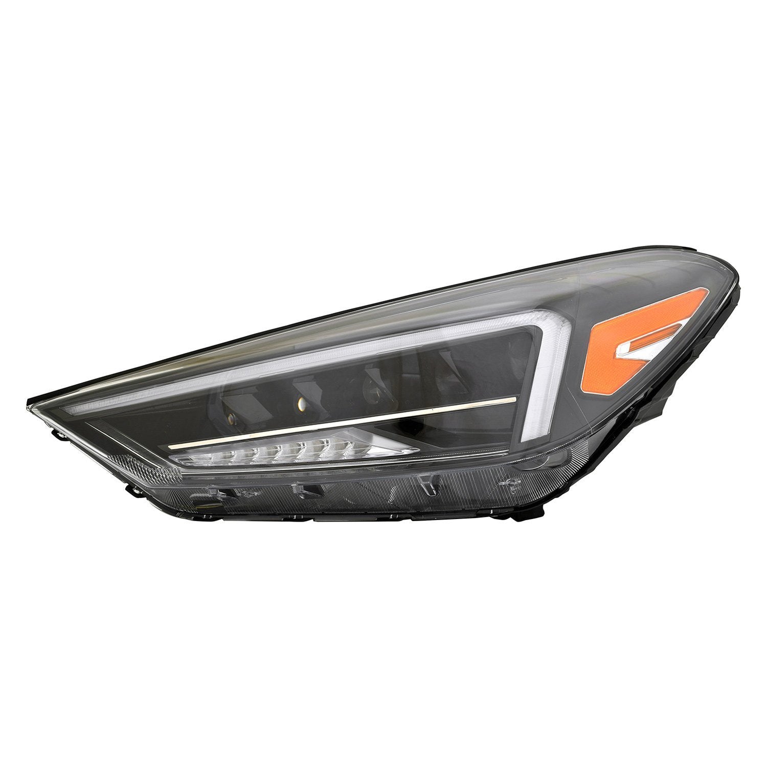 HYUNDAI TUCSON HEAD LAMP ASSY LEFT (Driver Side) (LED)(W/LED ACCENTS) OEM#92101D3750 2019-2021 PL#HY2502236