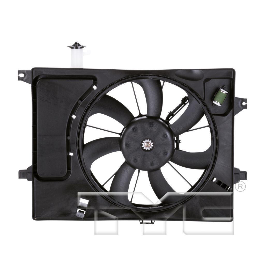 KIA FORTE SEDAN RADIATOR & A/C FAN ASSEMBLY 1.8/2.0L (FM 1-28-14) OEM#253803X100 2014 PL#HY3115133
