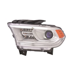 DODGE TRUCKS & VANS DURANGO HEAD LAMP ASSEMBLY LEFT (Driver Side) (HALOGEN)(W/ LED DRL)(CHR BEZEL) OEM#68184823AH 2014-2015 PL#CH2502257