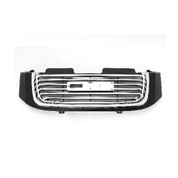 GM TRUCKS & VANS ENVOY (EXC XUV) GRILLE ASSEMBLY CHR/BLK (WO/HEAD/LAMP WASHER) (Exc Denali) OEM#19121042 2006-2009 PL#GM1200604
