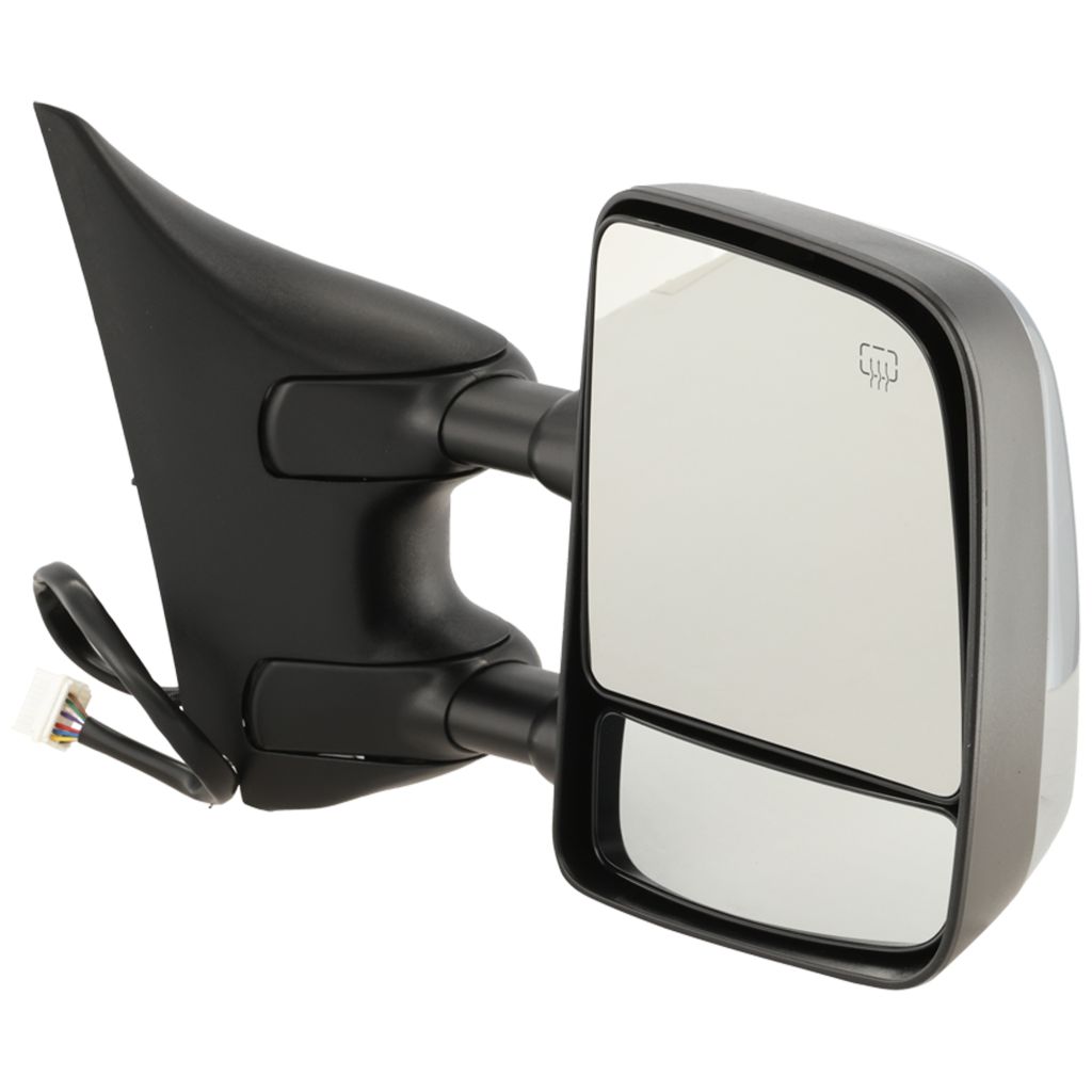 NISSAN TITAN DOOR MIRROR RIGHT (Passenger Side) PWR/HTD (CHROME CVR)(W/DUAL ARM/MEMORY)(LE/SL) OEM#96301ZR30E 2004-2015 PL#NI1321204