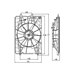 HONDA RIDGELINE RADIATOR FAN ASSY OEM#19015RJEA01-PFM 2006-2008 PL#HO3115140