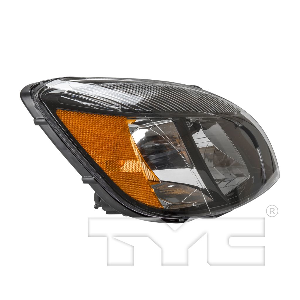 KIA RIO SEDAN HEAD LAMP ASSEMBLY RIGHT (Passenger Side) (BLACK BEZEL)(W/ AMBER REFL)**CAPA** OEM#921021G610 2010-2011 PL#KI2503153C