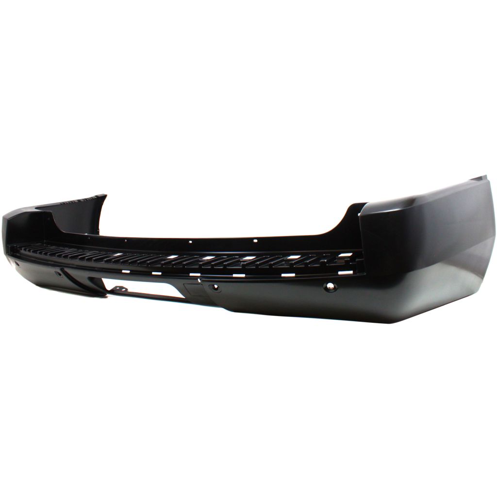 GM TRUCKS & VANS SUBURBAN (CHEVY) REAR BUMPER COVER PRIMED (W/SENSOR)( W/CHR MOLDING HOLE )(LTZ MDL) OEM#20951796 2007-2014 PL#GM1100786