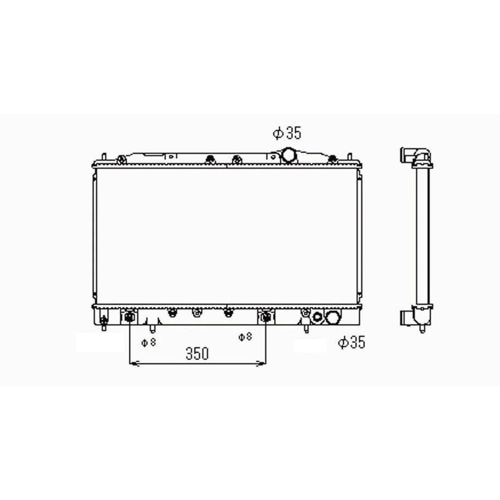 LEXUS SC 430 RADIATOR 4.3/V8 OEM#1640050280 2002-2010 PL#LX3010122