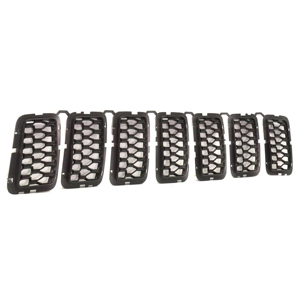 JEEP GRAND CHEROKEE GRILLE INNER MESH BLACK (7pcs)(EXC SRT/TRACKHAWK)(16-16 75th ED) OEM#68317863AA 2016-2021 PL#CH1201111