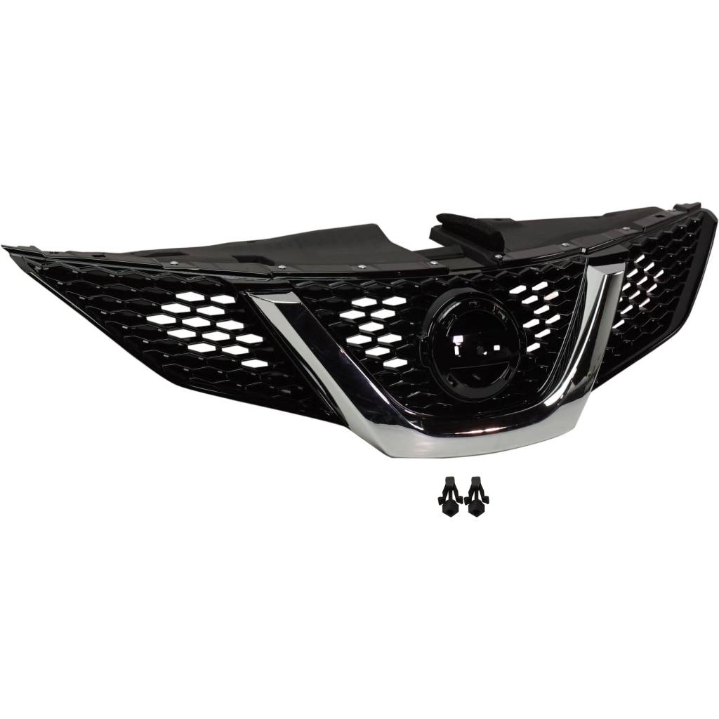 NISSAN ROGUE SPORT (2.0L) GRILLE ASSY PTD-BLACK W/CHROME MLDG (WO/AROUND VIEW MONITOR) OEM#623106MG0A 2017 PL#NI1200288