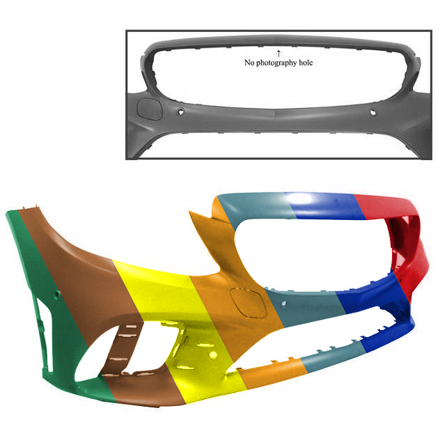 MERCEDES-BENZ C-CLASS SEDAN FRONT BUMPER COVER PRIMED (C43)(W/ACTIVE PK ASSIST)(WO/SURROUND VIEW) OEM#20588025089999 2019-2021 PL#MB1000577
