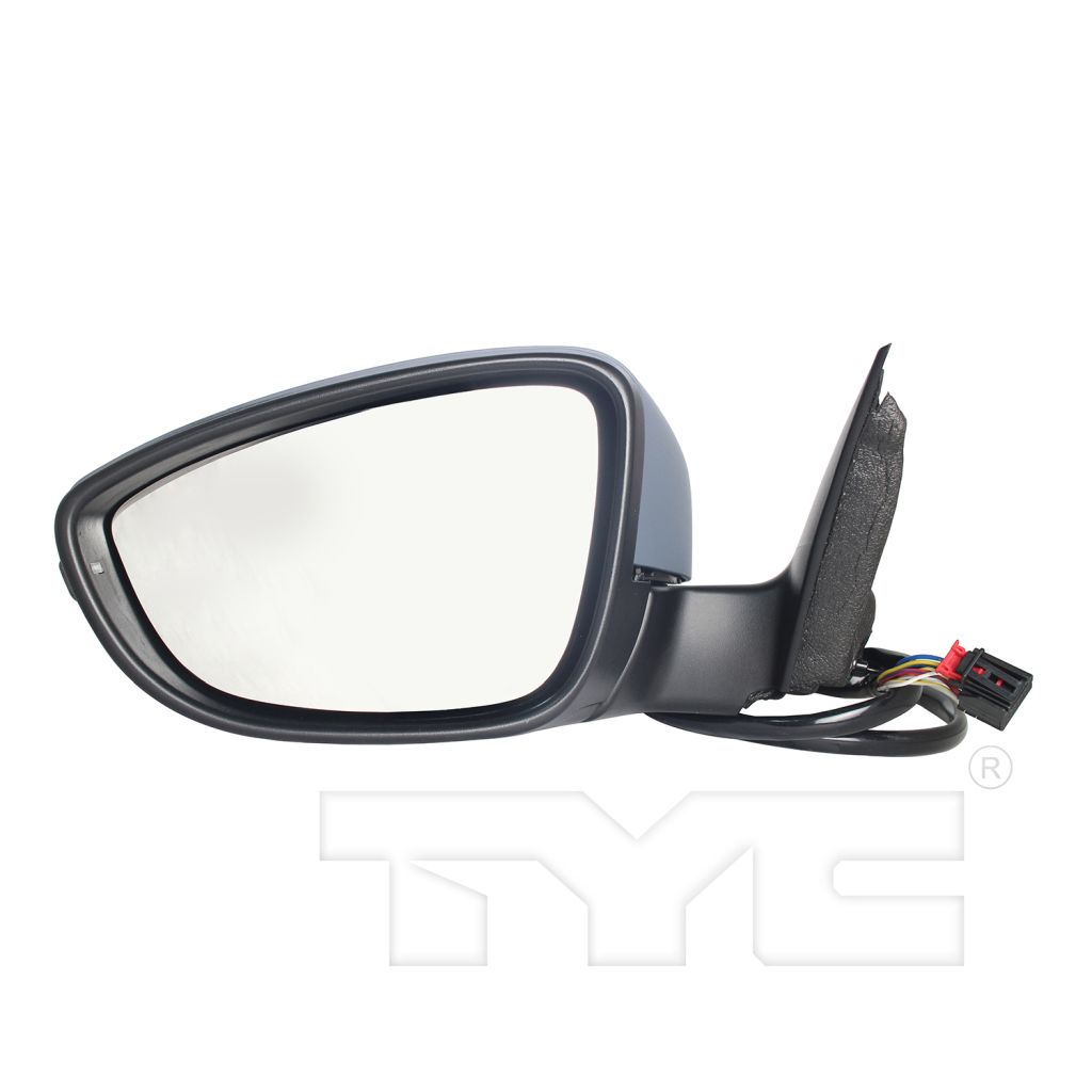 VOLKSWAGEN PASSAT DOOR MIRROR LEFT (Driver Side) PWR/HTD/SIGNAL/M-FOLD (WO/BLIS) OEM#561857507BD9B9-PFM 2016-2021 PL#VW1320162