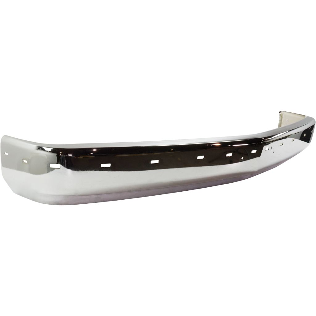 GM TRUCKS & VANS TAHOE (CHEVY) (HEAD/LAMP & C/L 2pcs Design ) FRONT BUMPER CHROME WRS (W/O AIR INTAKE) OEM#15574111 1995-2000 PL#GM1002802