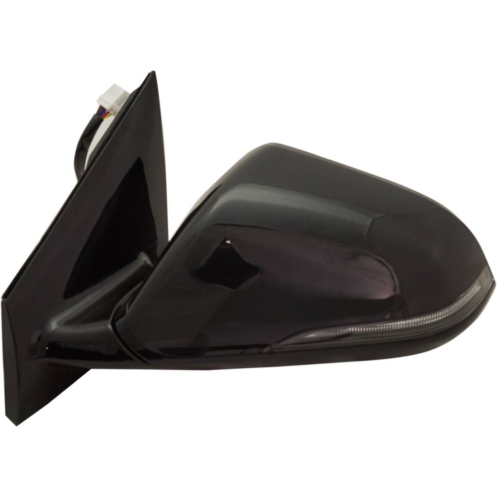 HYUNDAI SONATA DOOR MIRROR LEFT (Driver Side) PWR/HTD/SIGNAL (W/BSD)(W/MEMORY)(GLOSS BLK)(MAN-FOLD) OEM#87610C2570 2018-2019 PL#HY1320240