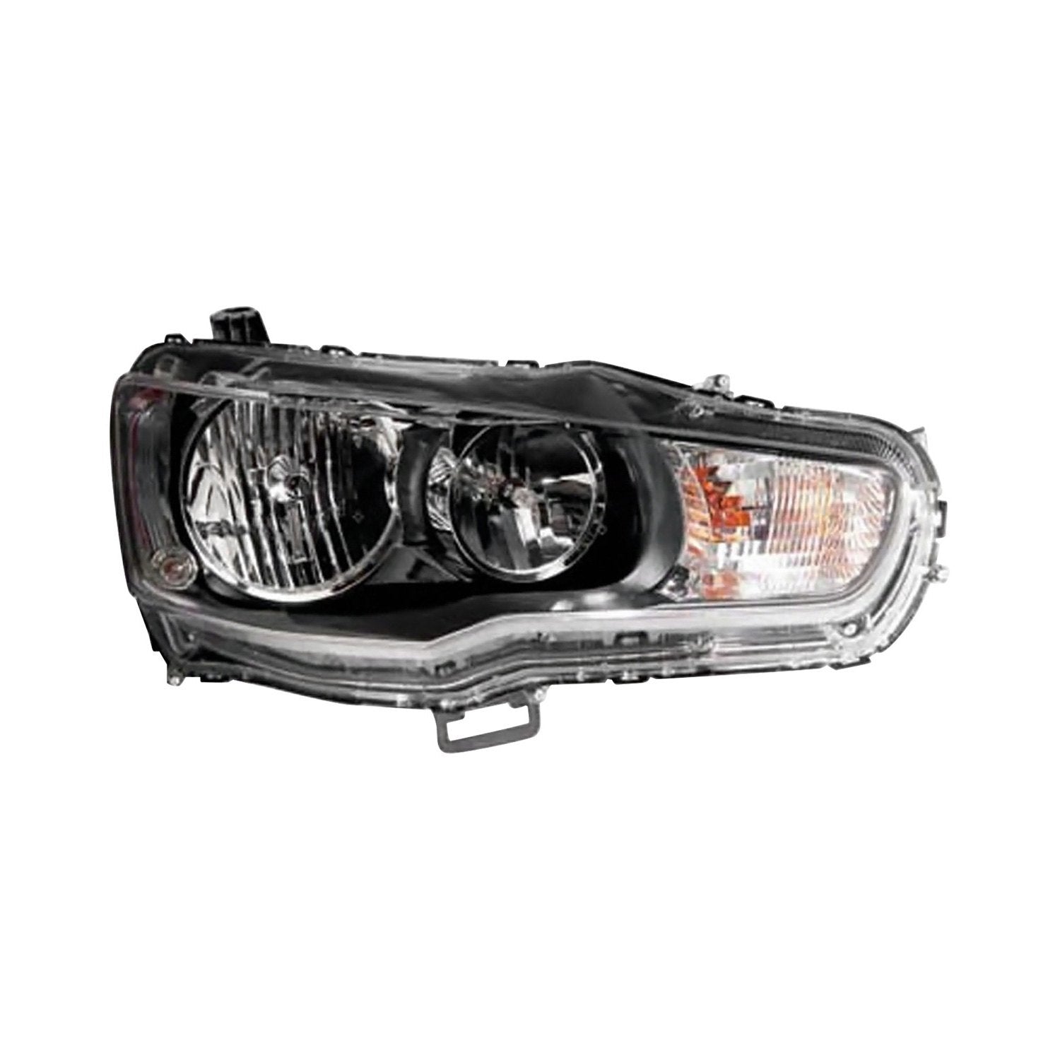 MITSUBISHI LANCER HEAD LAMP ASSY RIGHT (Passenger Side) (HALOGEN)(FROM 11-1-08) OEM#8301C362 2009-2017 PL#MI2503158